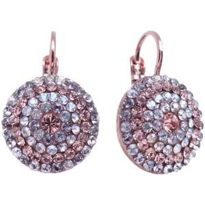 Mariana Dancing in the Moonlight Champagne Pave Rose Gold Earrings 1160 NWT